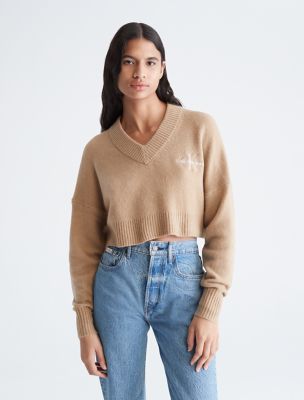 Ck v neck sweater sale