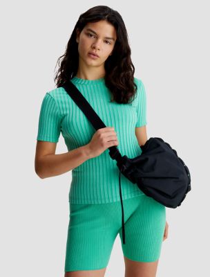 Ribbed Short Sleeve T-Shirt, Neptunes Wave