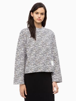 calvin klein floral sweatshirt