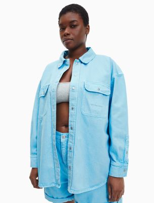 Denim shirt hot sale and jacket