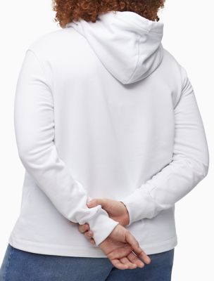 Calvin Klein Hoodie - Gradient Monogram - Whitecap Grey