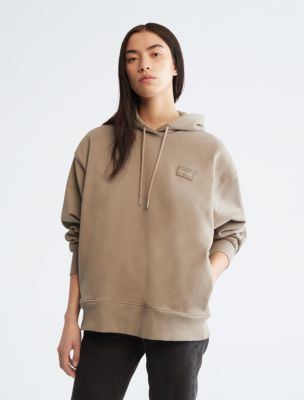 Oversized Logo Badge Hoodie