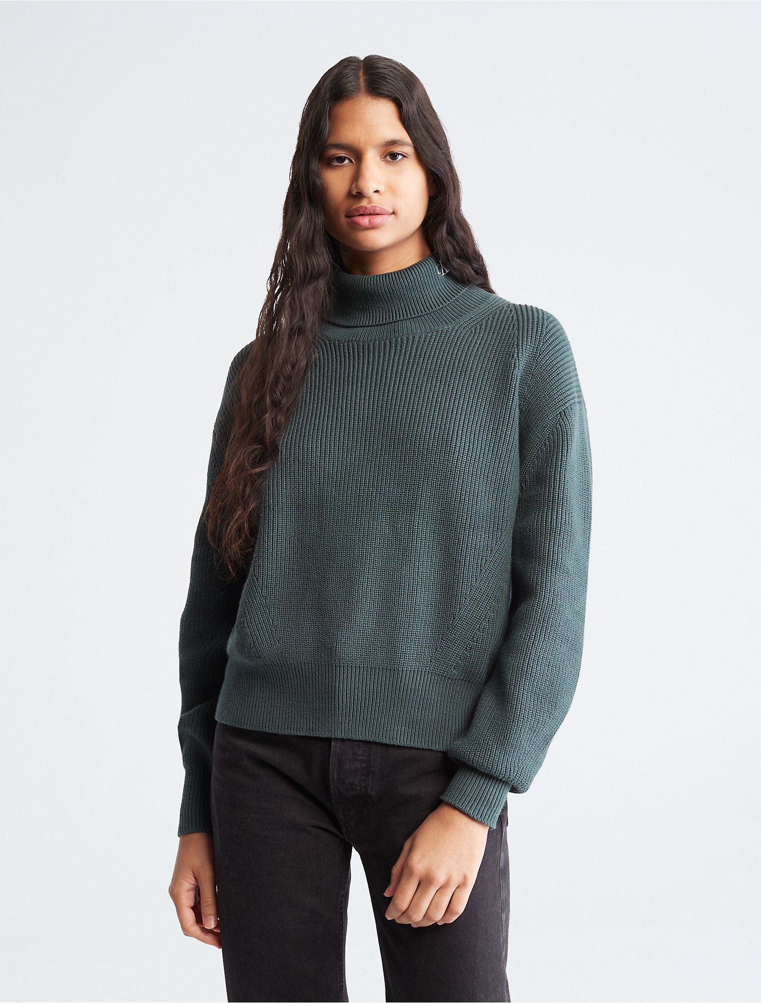 Chunky Roll Neck Sweater | Calvin Klein® USA