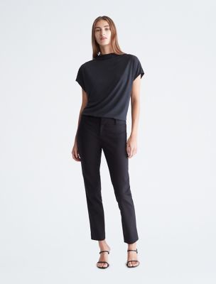 Solid Mock Neck Top | Calvin Klein