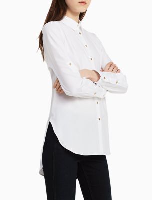 calvin klein no iron women's shirts