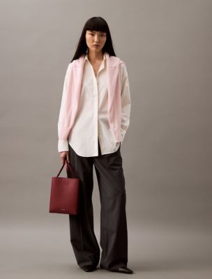 Thumbnail of Stretch Poplin Relaxed Fit Button-Down Shirt, Brilliant White