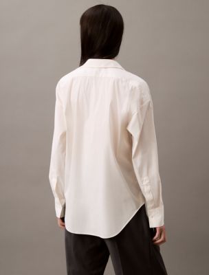 Thumbnail of Stretch Poplin Relaxed Fit Button-Down Shirt, Brilliant White