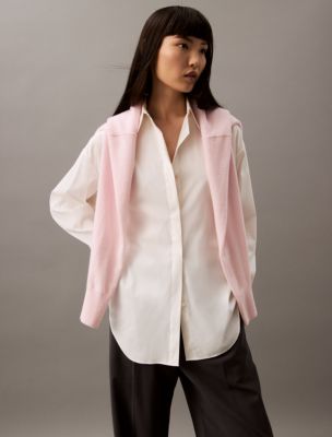 Thumbnail of Stretch Poplin Relaxed Fit Button-Down Shirt, Brilliant White