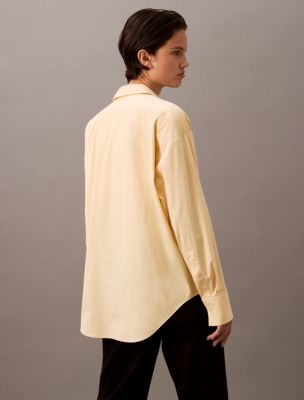 Thumbnail of Stretch Poplin Relaxed Fit Button-Down Shirt, Italian Straw