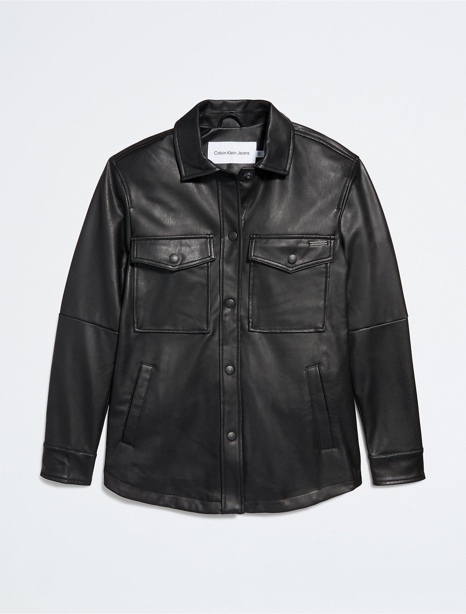 jacht Viva Verniel Faux Leather Shirt Jacket | Calvin Klein