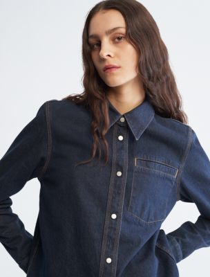 Indigo Classic Denim Button-Down Shirt