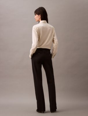 Thumbnail of Relaxed Wool Blend Button-Down Shirt, Stripe