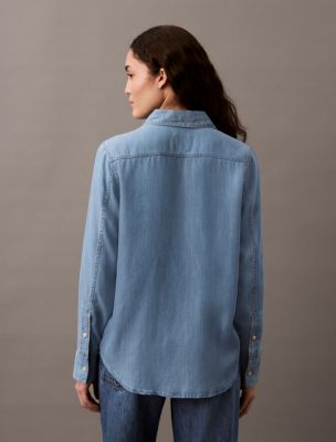 Lyocell Button-Down Shirt | Calvin Klein