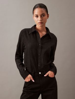 Calvin klein button up shirt womens hotsell