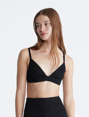 Calvin Klein Sculpted Wireless Triangle Bra Scorched Denim