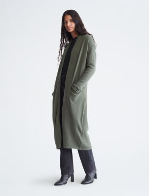 Long Sleeve Maxi Cardigan, Thyme