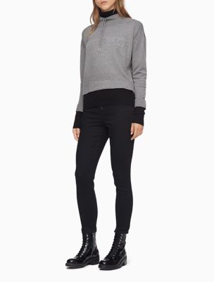 calvin klein mock neck sweatshirt