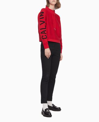 calvin klein mock neck sweatshirt