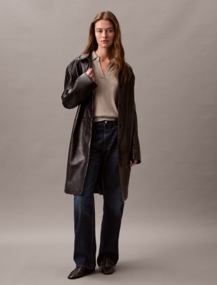 Thumbnail of Extra Fine Merino Blend Polo Sweater, Flint