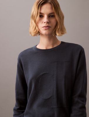 Mink Slogan Print Knit Sweater 17181