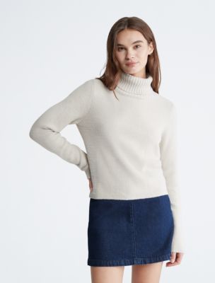 Calvin klein turtleneck sweater women's hotsell