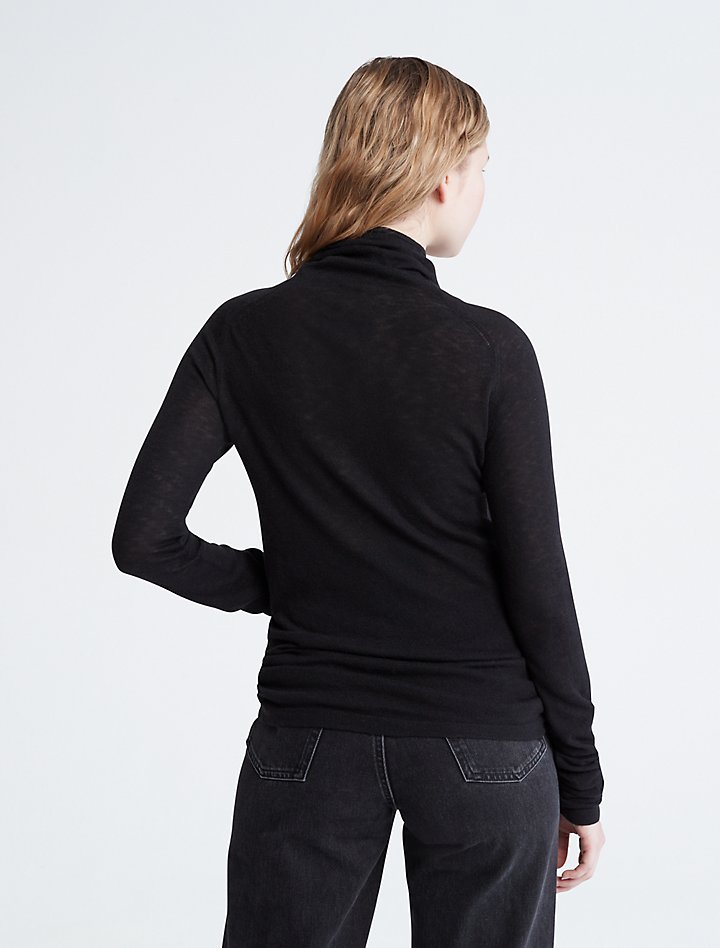 Uplift Merino Wool Blend Turtleneck Sweater | Calvin Klein® USA
