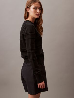 Smooth Cotton Stripe Sweater | Calvin Klein® Canada