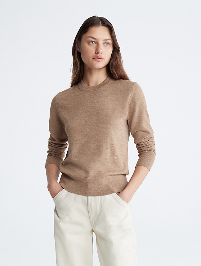 Klein® Calvin Jacquard | Sweater Monogram Logo Crewneck USA