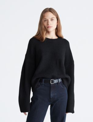 Oversized Sleeve Crewneck Sweater