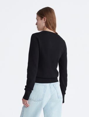 Calvin klein best sale black jumper womens