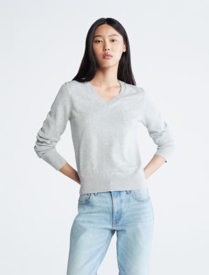 Calvin klein blue sweater women's online