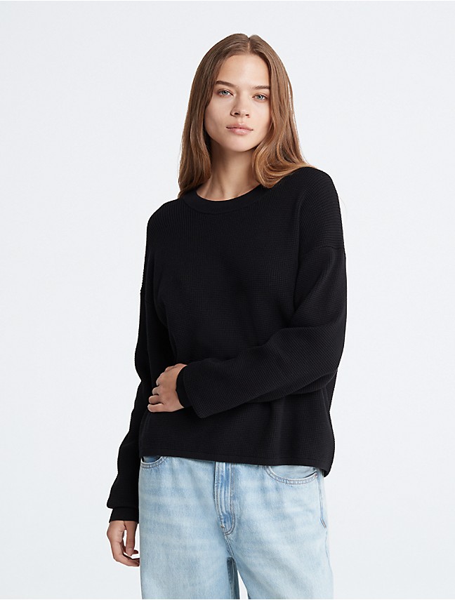 Smooth Cotton Rib Sweater Duster