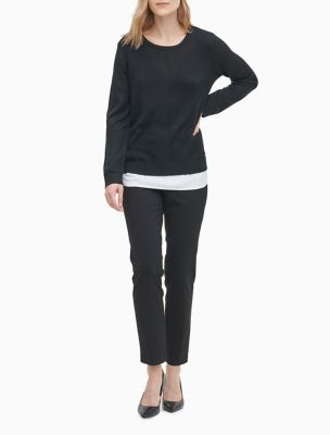 calvin klein ribbed sweater