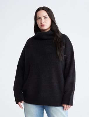 Oversized Ribbed Turtleneck Sweater Calvin Klein