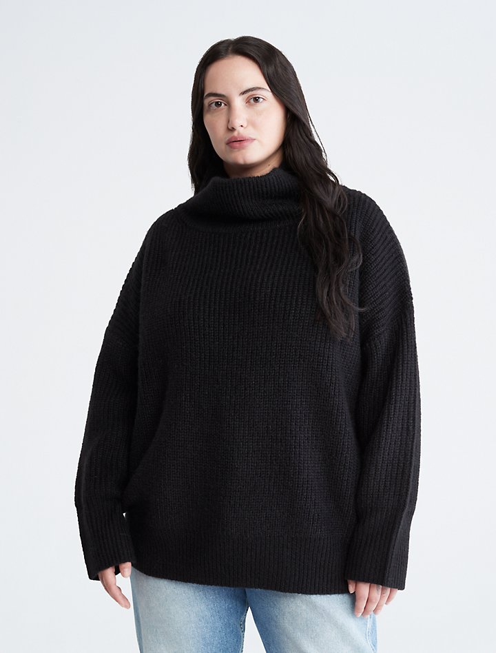 Oversized Ribbed Turtleneck Sweater | Calvin Klein® USA