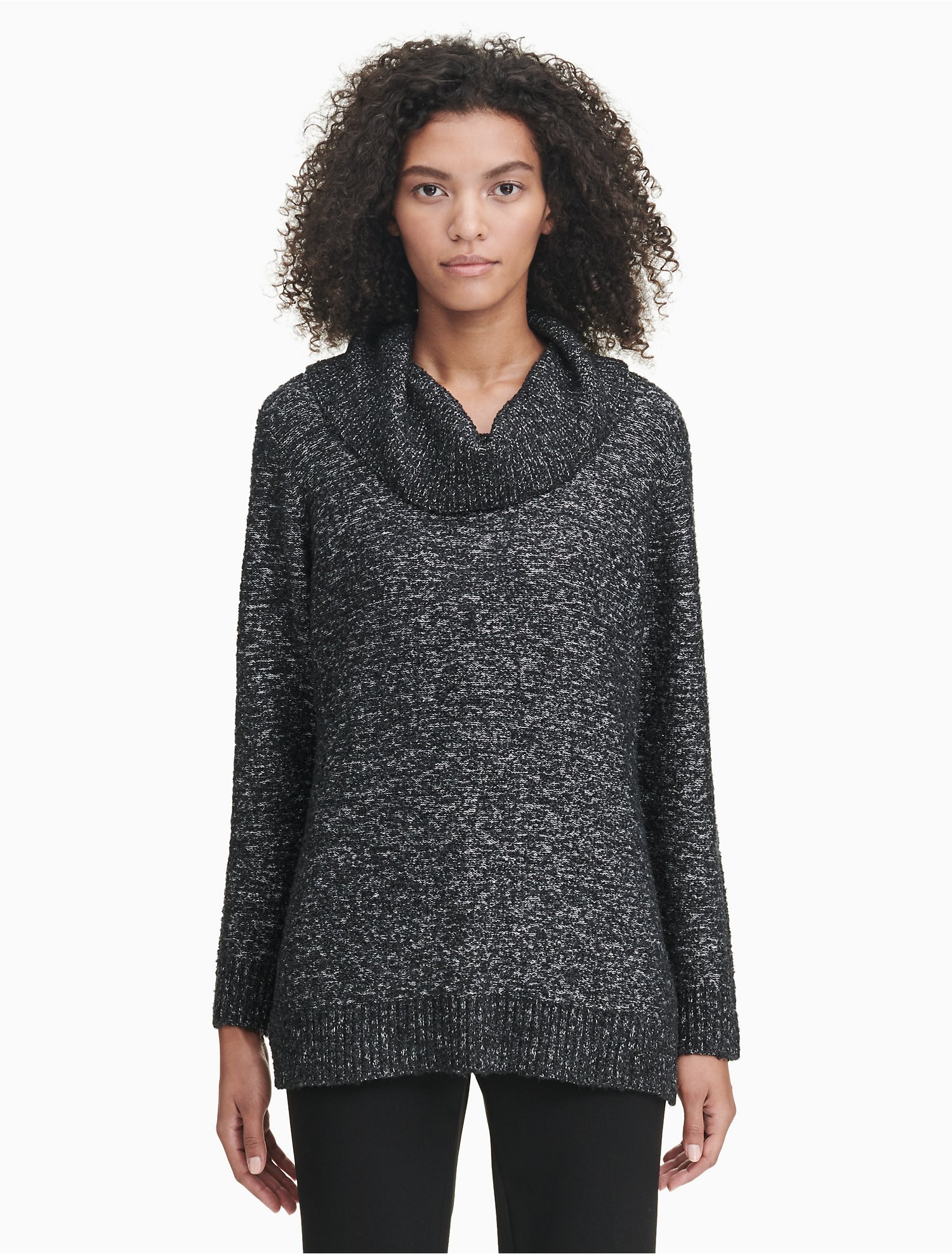 Marled Cowl Neck Sweater | Calvin Klein