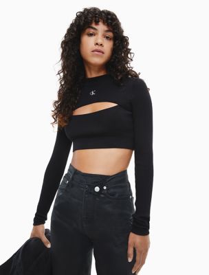 Calvin Klein Jeans Milano Cut Out Long Sleeve - Long-sleeved tops 