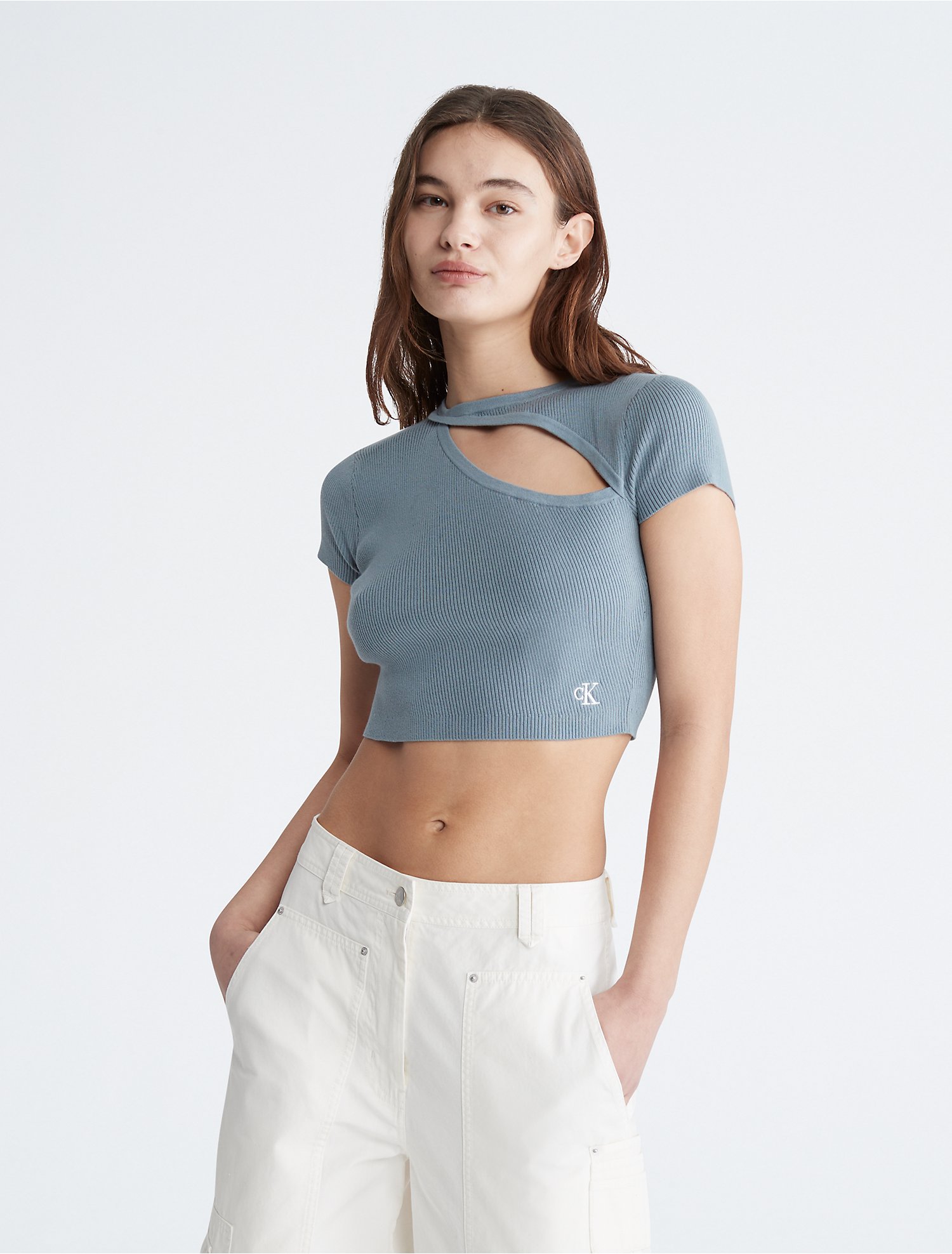Asymmetric Out Knit Sweater | Calvin Klein