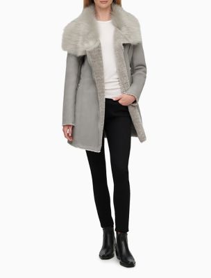 calvin klein shearling