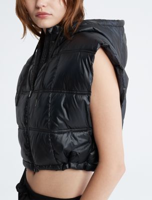 Calvin Klein Performance Onion Quilt Oversized Hooded Vest