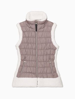 calvin klein sherpa vest