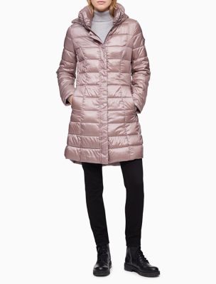 calvin klein performance shiny puffer jacket