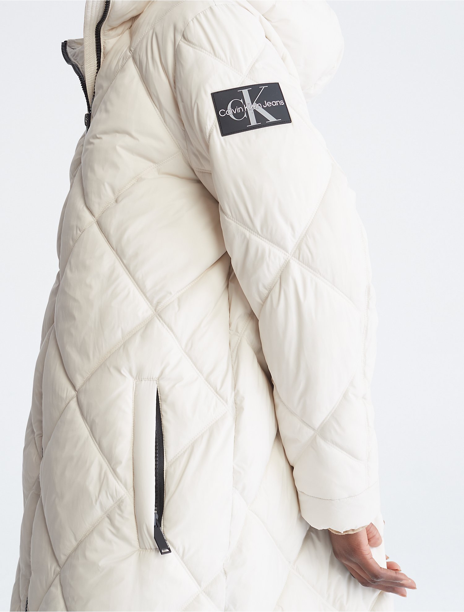 Repreve® Hooded Long Puffer Jacket | Calvin Klein® USA