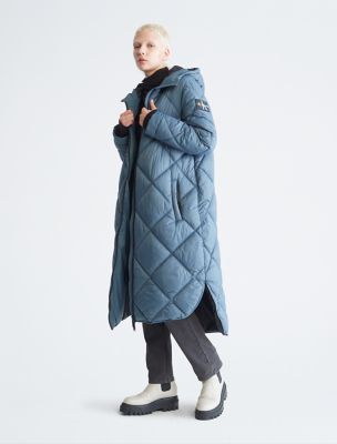 Long calvin cheap klein puffer jacket