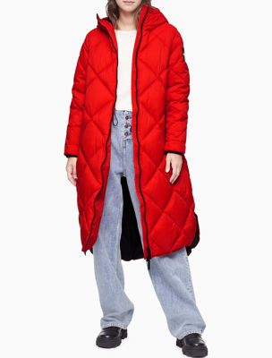 New Arrival Quilted Nylon Monogram Logo Puffer Coat