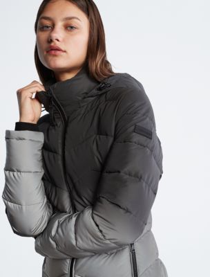  SHOPESSA Womens Puffer Jackets with Hood Slim Waist