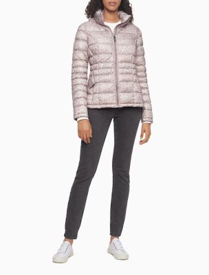 calvin klein packable down jacket women's