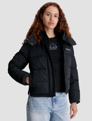 Monogram Logo Short Puffer Jacket | Calvin Klein® Canada