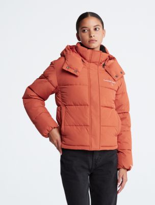 Monogram Logo Short Puffer Jacket | Calvin Klein® USA