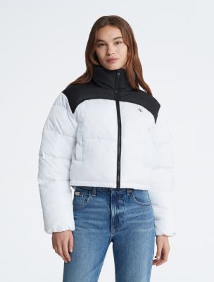 Daily Paper - Black Monogram Cropped Puffer Jacket – Daily Paper Worldwide